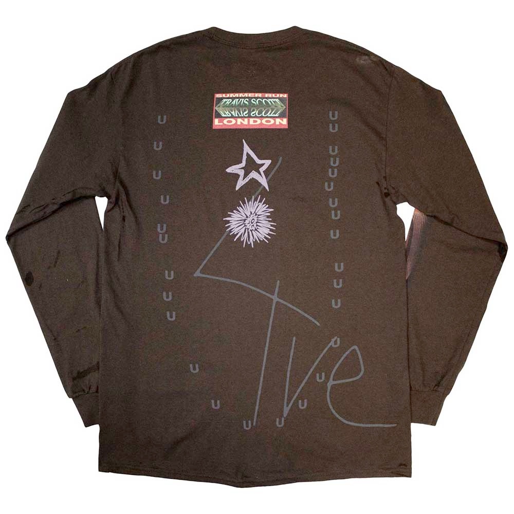 Travis Scott - Summer Run 2023 London Longsleeve shirt - Bruin